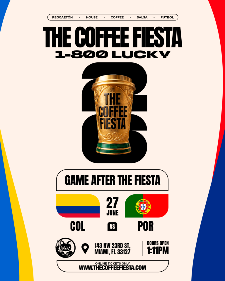 The Coffee Fiesta MIAMI at 1-800-Lucky