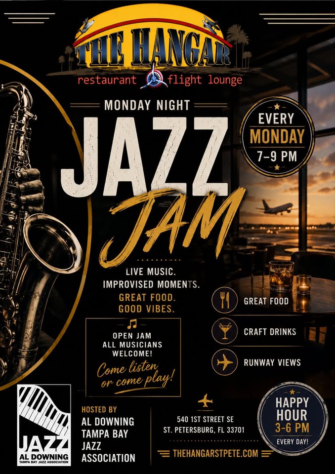 Al Downing Jazz Jam at The Hangar Restaurant & Flight Lounge