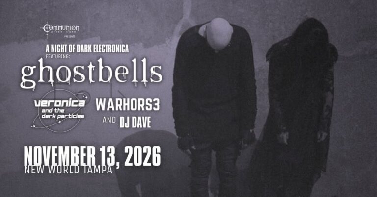 GHOSTBELLS / VERONICA & THE DARK PARTICLES / WARHORS3 in TAMPA at New World Tampa