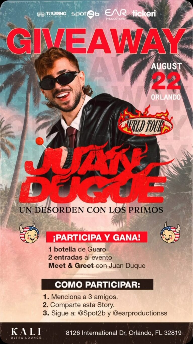 Juan Duque – Un Desorden Con Los Primos (WRLD Tour) at Kali Ultra Lounge