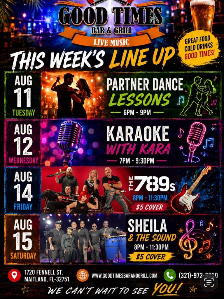 Partner Dance Lessons at Good Times Bar & Grill