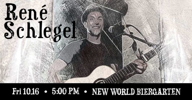 René Schlegel @ New World Biergarten 10/16/2026 at New World Tampa