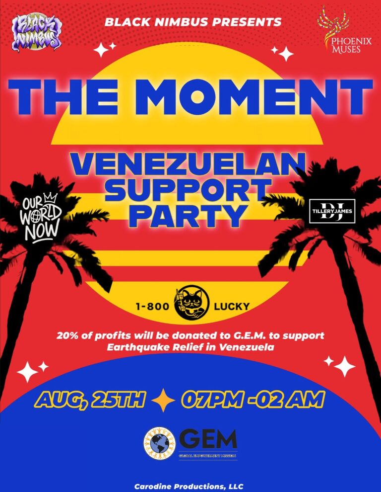 THE MOMENT: Venezuelan Support Party at 1-800-LUCKY