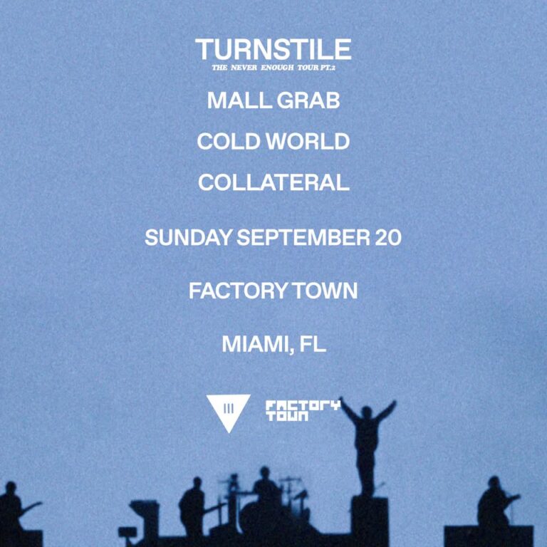 TURNSTILE: THE NEVER ENOUGH TOUR PT. 2 at Address: 4800 NW 37th Ave