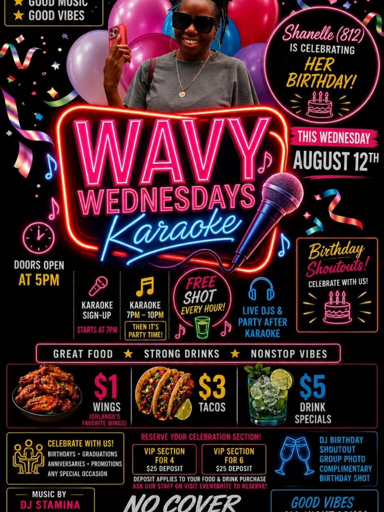 Wavy Wednesdays Karaoke - Shanelle's Birthday Celebration at D'Junction Island Bar and Restaurant