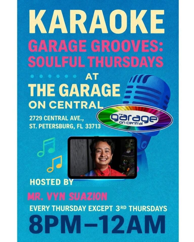Garage Grooves w/ KARAOKE at 2729 Central Ave, Saint Petersburg, FL, United States, Florida 33713