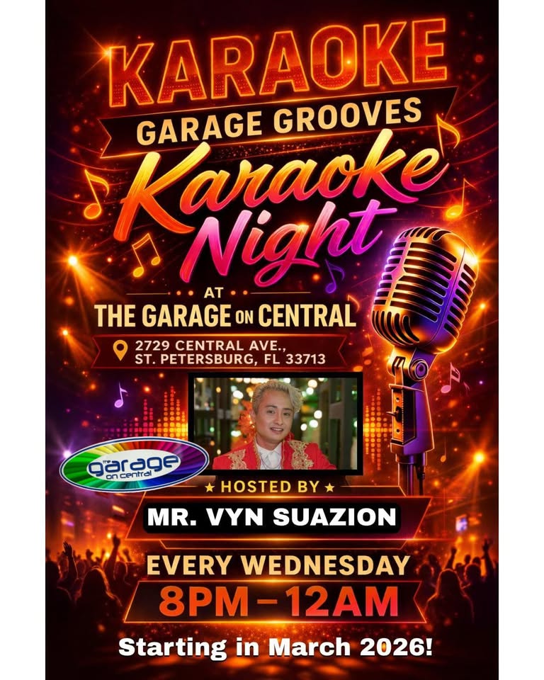 Garage Grooves w/ KARAOKE at 2729 Central Ave, Saint Petersburg, FL, United States, Florida 33713