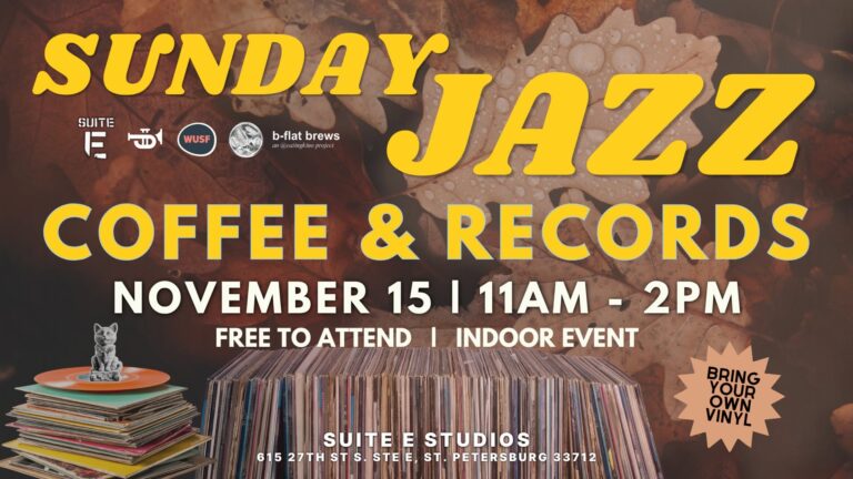 Sunday Jazz Vinyl & Coffee Session at Suite E Studios