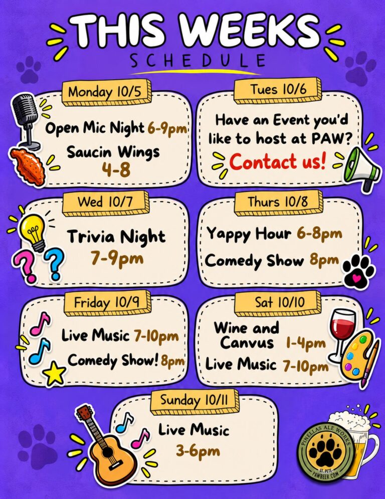 Yappy Hour at Pinellas Ale Works Brewery