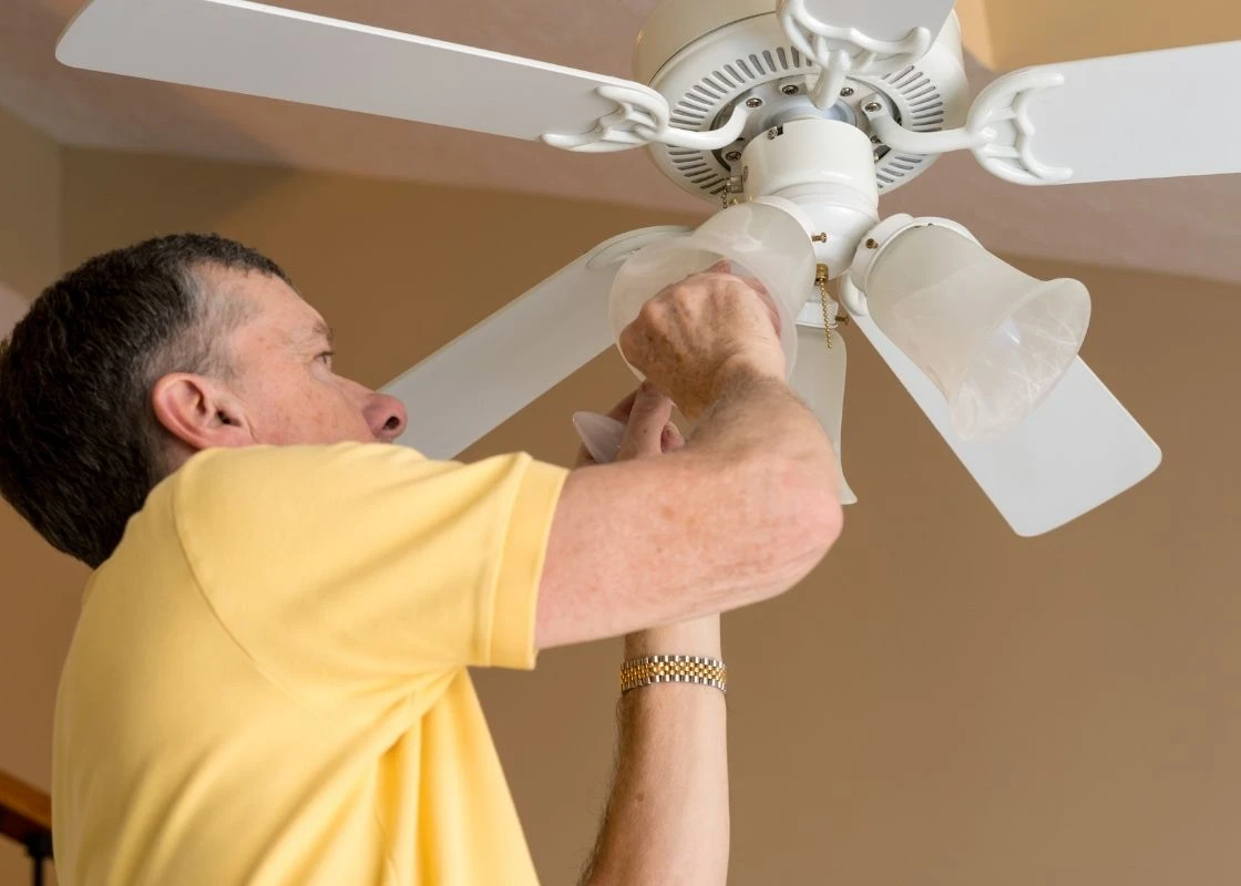 ceiling fan and light installation