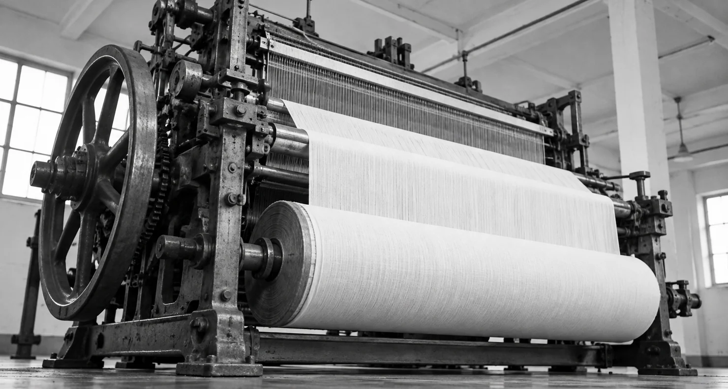 Cotton fabric inspection on industrial textile loom