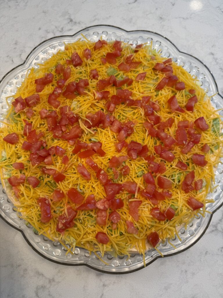 spreading tomatoes