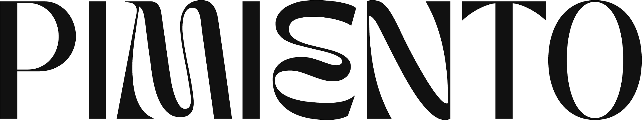 Pimiento Agency svart logotyp