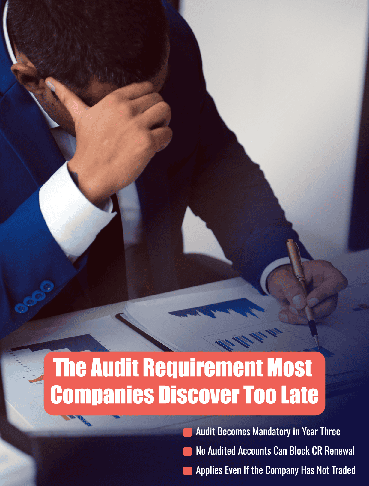 Bahrain statutory audit becomes mandatory in year three — no audited accounts can block CR renewal even if the company has not traded
