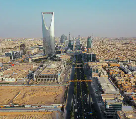 Kingdom Centre Tower and Riyadh skyline, Saudi Arabia - company formation and business setup in KSA by PI Startup Advisory