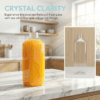 32oz square clear recyclable pet plastic bottles for juice | 124/case
