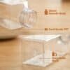 16oz square juice bottle wholesale pet bottle with caps