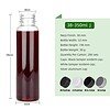 Specifications of a 12oz (350ml) round transparent PET juice bottle