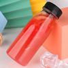 This 8-ounce (250 ml) juice bottle is made of food-grade PET material and comes with a tamper-evident plastic cap for a tight seal.