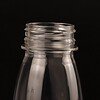 Neck of food-grade 200ml 7oz PET clear round juice bottle