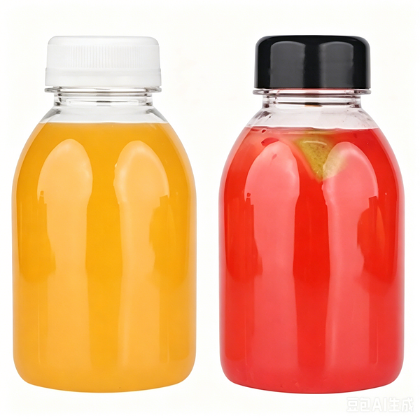 Popular 250ml (8oz) round clear empty juice bottle with tamper-evident cap, BPA-free, FDA certified