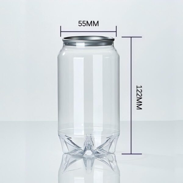 12oz 350ml Clear PET POP Cans for Carbonated drinks