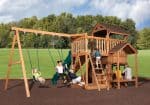 Olympian Outlook XL 2 Wooden Swing Set - Image 2