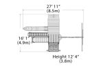 Olympian Outlook XL 4 Wooden Swing Set - Image 4