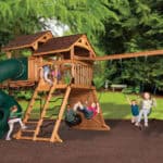 Olympian Summit XL 3 Wooden Swing Set