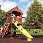 Classic - Olympian Treehouse Jumbo 2 Wooden Swing Set (Discontinued)