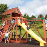 Classic - Olympian Treehouse Jumbo 5 Wooden Swing Set (Discontinued)