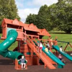 Classic - Titan Treehouse Jumbo 5 Wooden Swing Set (Discontinued)
