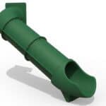 Tube Slide 90 Degree Turn 5' Green