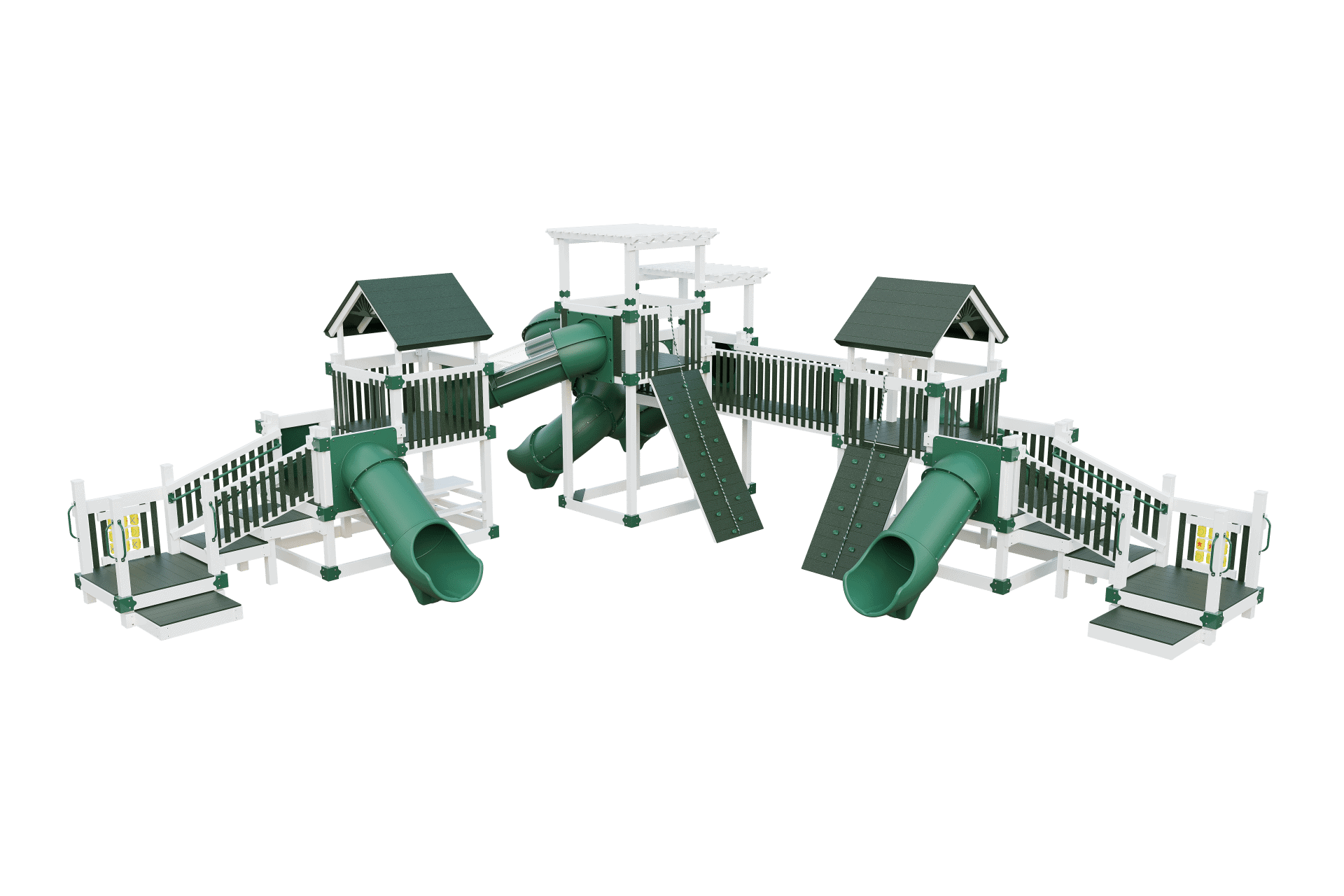 Mighty-Escape-White-Green-Playground-Commercial-Vinyl Mighty Escape - Image 1