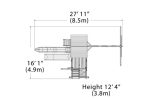 Olympian Outlook XL 3 Wooden Swing Set - Image 3