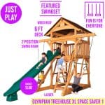 Olympian Treehouse XL Space Saver 1 Swing Set - Image 4