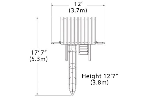 Olympian Treehouse XL Space Saver 1 Swing Set - Image 3