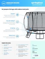 Medium Round Springfree Trampoline R79 - Image 4