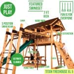 Titan Treehouse XL 5 Swing Set - Image 7