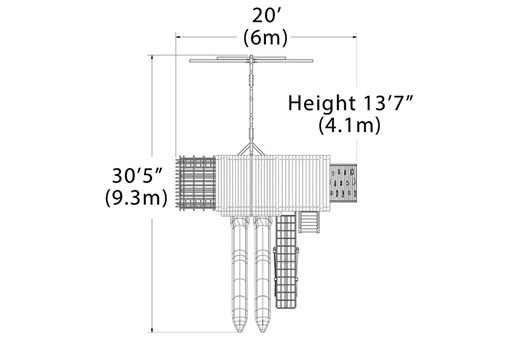 Titan Treehouse XL 4 Swing Set - Image 6