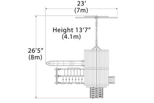 Titan Treehouse XL 5 Swing Set - Image 6