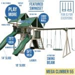 Mega Climber 55 Vinyl Playground Kit - Image 3