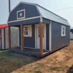 12x24 Lofted Barn with Porch, Lubbock, TX Area Only- SOLD