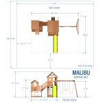 Malibu Swing Set with slides and swings for kids in Texas backyard.