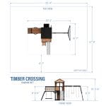 Children's outdoor playset with swings and climbing features in Texas.