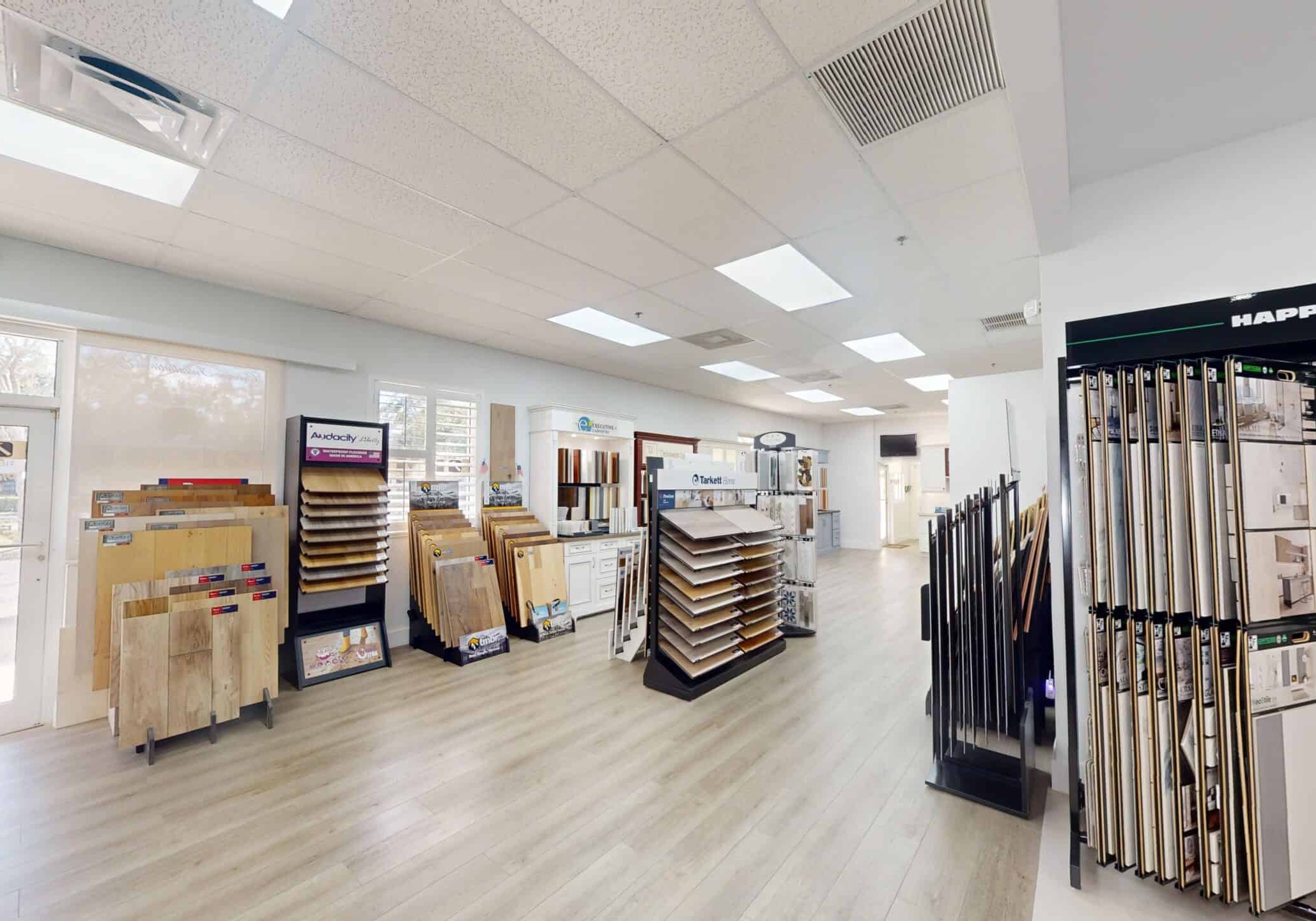 pmi remodeling showroom flooring