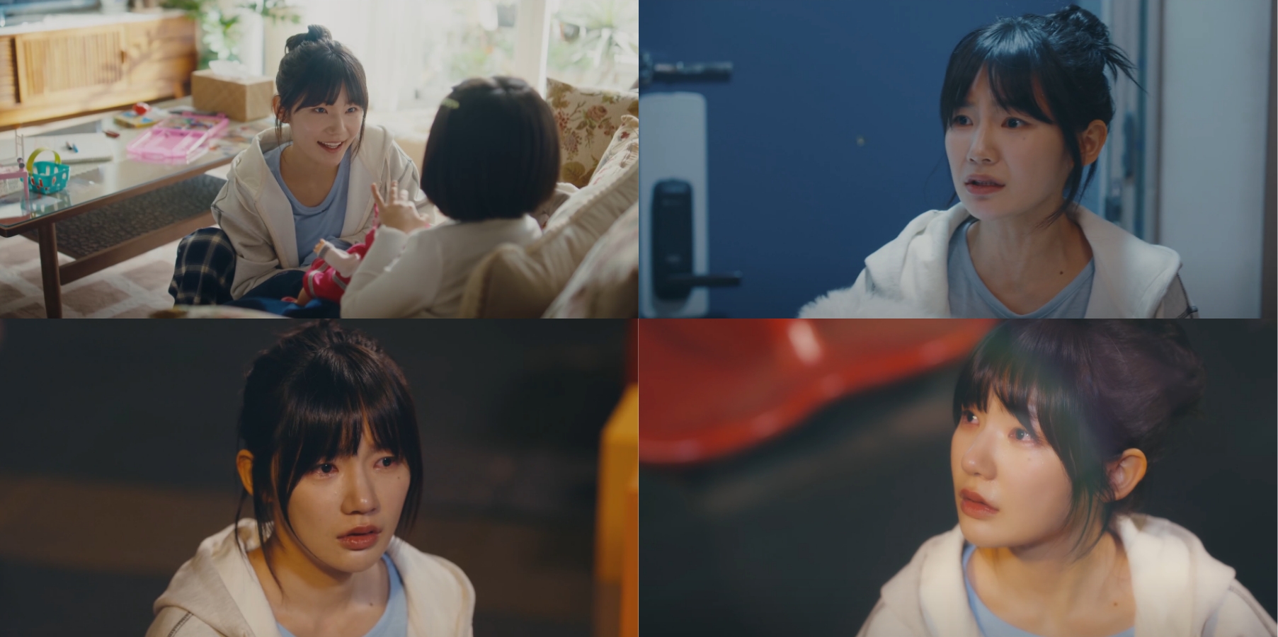 여성들이 감정을 표현하는 다양한 모습의 사진 모음.
