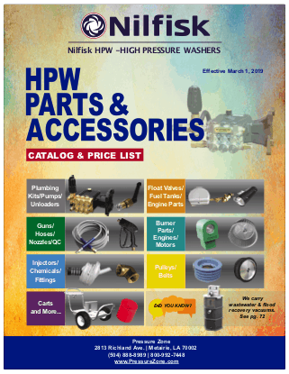2019 Pressure Zone Parts Accessories