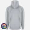 Everyday hoodie heather grey rear view - Print Unleashed