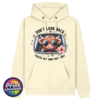 Don't Look Back Highland cow design on ivory premium hoodie - Print Unleashed